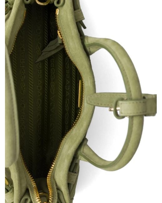 Prada Green Bonnie Suede Mini Handbag