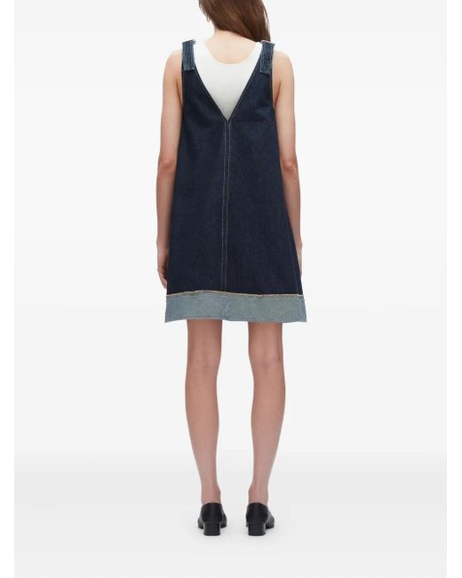 3.1 Phillip Lim Blue Tie-Strap Denim Dress