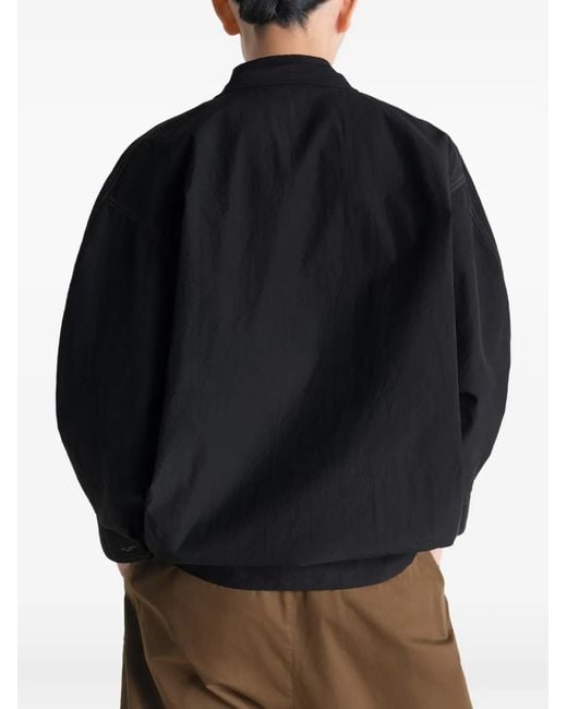 Lemaire Blue Scarf Cotton Blouse