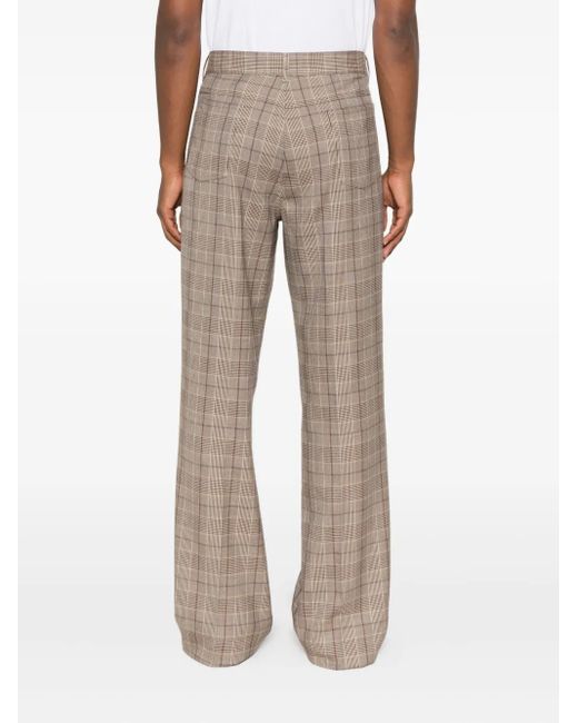 Amiri Gray Checked Trousers for men