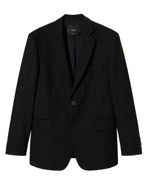 Twinset Black Single-Breasted Blazer