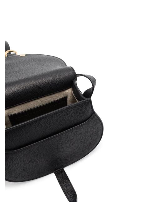 Chloé Black Chloe Marcie Small Leather Shoulder Bag