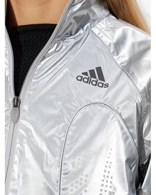 Adidas White F50 Zip-Fastening Jacket