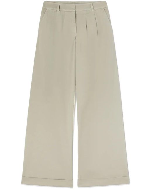 Palm Angels Palm Engelen Beige Katoenen Broek in het White