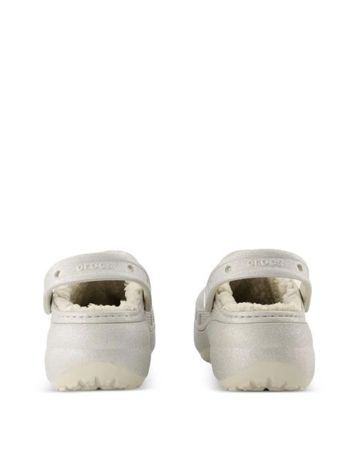 CROCSTM White Glitter Clogs