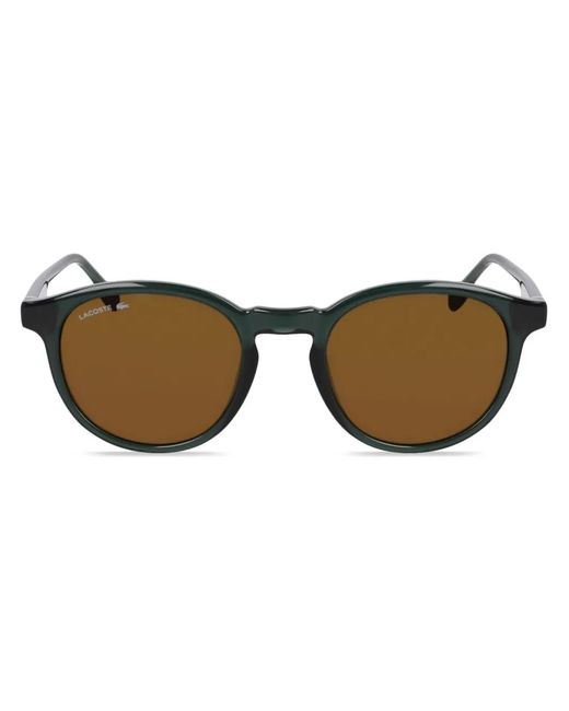 Lacoste Brown L6030S Round-Frame Sunglasses