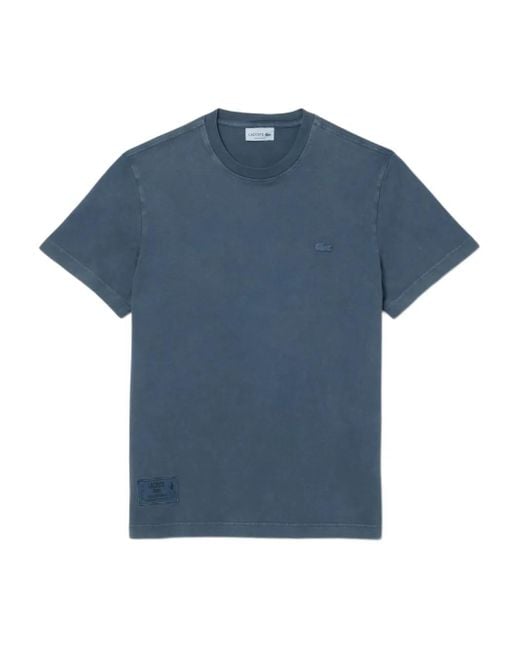 Lacoste T-Shirt Met Ronde Hals in het Blue voor heren
