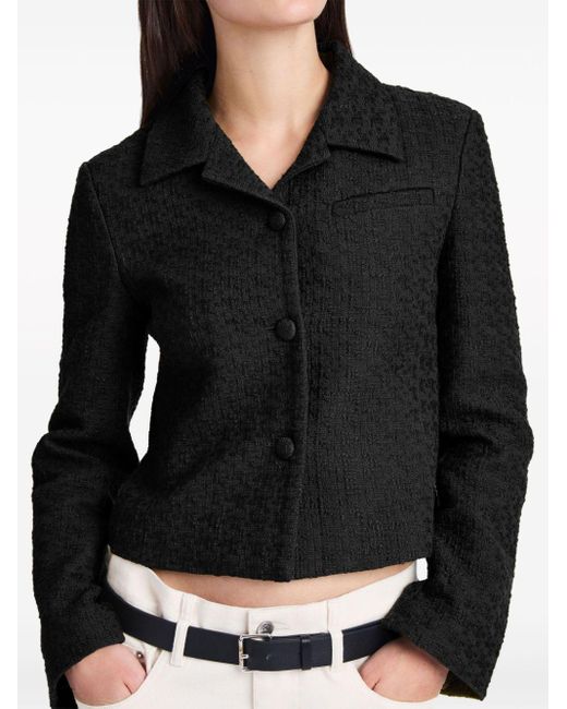 PROENZA SCHOULER WHITE LABEL Quinn Tweed Jacket in Black Lyst UK