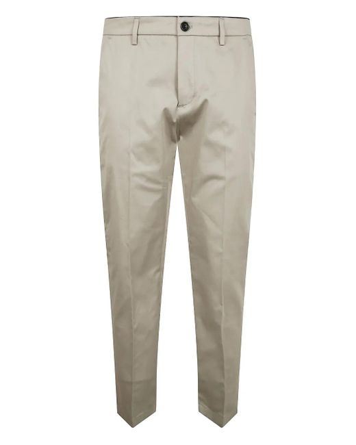Department 5 Gray Pressed-Crease Chinos for men