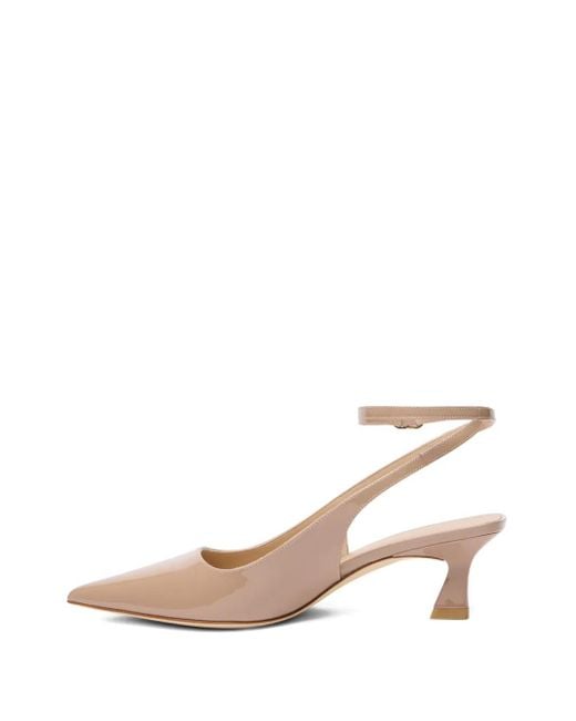 Escarpins Vinnie 50 Mm À Talon Biseauté Stuart Weitzman en coloris White