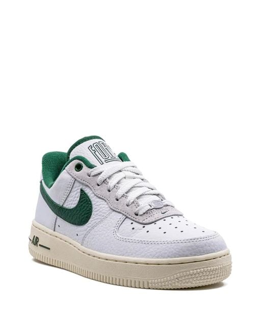 Nike White Air Force 1 Logo-embellished Leather Low-top Trainers