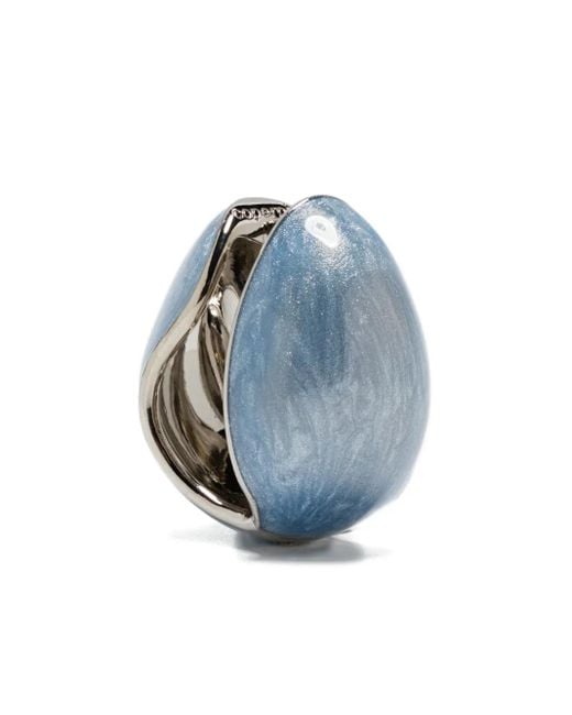 Orecchini A Cerchio di Coperni in Blue