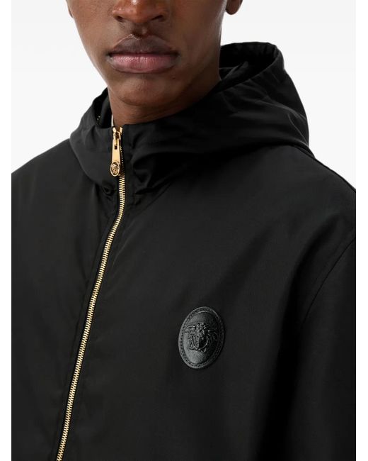 Versace Black Technical Twill Blouson for men
