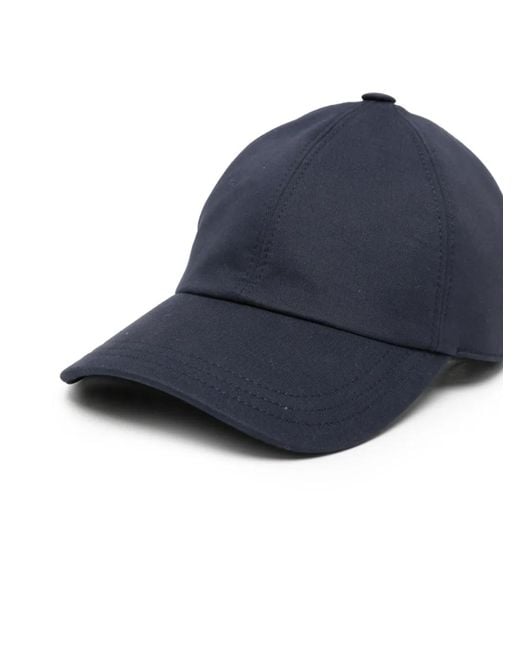 The Row Blue Caspian Panelled Baseball Cap
