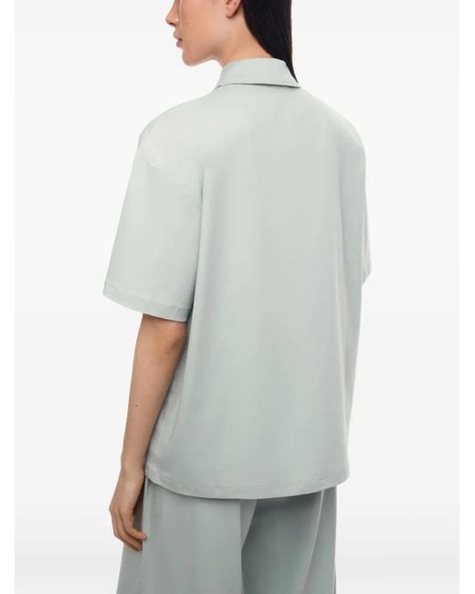 12 STOREEZ Blue Mica Mercerised Cotton Polo Shirt