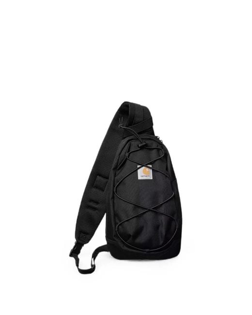 Carhartt Black Kyle Logo-Patch Backpack for men