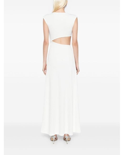 Christopher Esber White Concave Stone Tank Dress