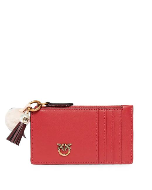 Pinko Red Porte-Cartes Love Birds