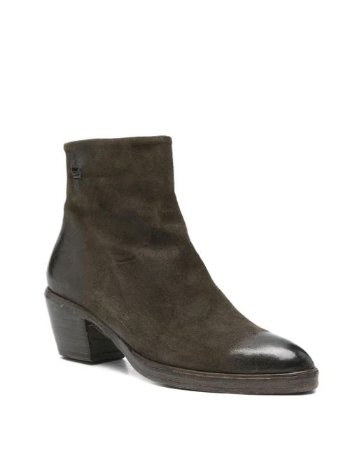 The Last Conspiracy Brown Zip-Detail Suede Boots