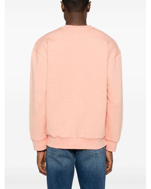 A.P.C. Elliot Sweatshirt mit geflocktem Logo in Pink für Herren