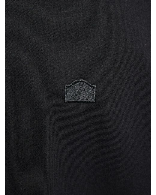 RETERNITY Black Signe Logo-Patch T-Shirt for men