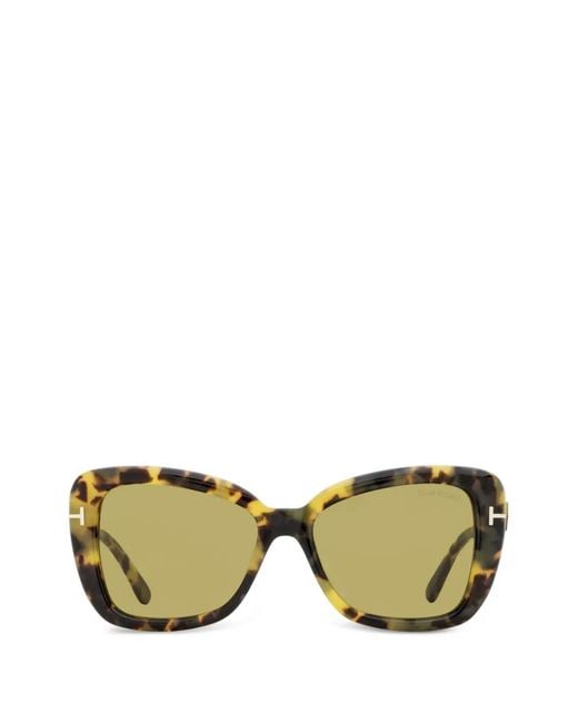 Tom Ford Green Lunettes De Soleil Maeve À Monture Papillon