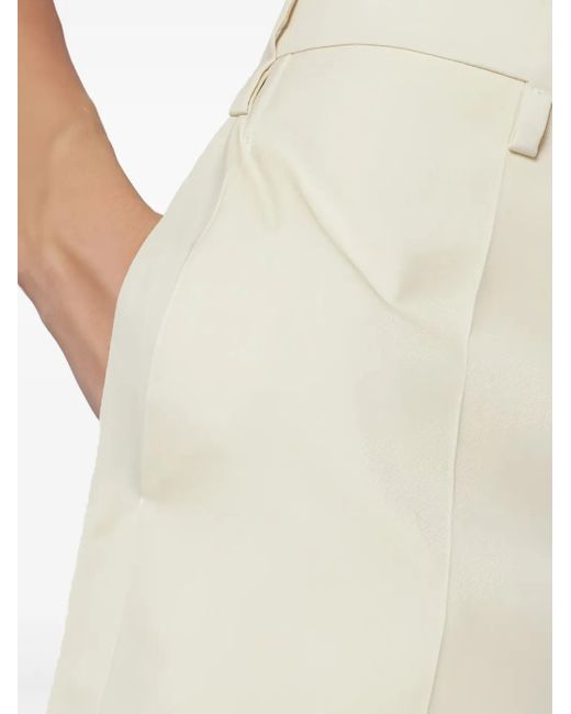 Jil Sander White Wool Skirt