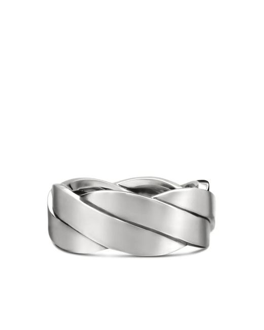 David Yurman Zilveren Dy Helios Ring (9Mm) in het White voor heren
