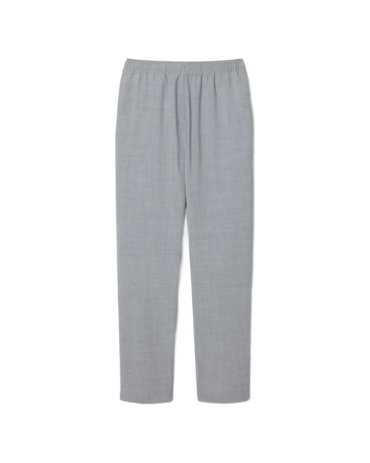 Lacoste Gray Elasticated-Waistband Logo-Patch Trousers for men