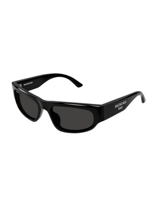 Balenciaga Black Rectangular-Frame Sunglasses