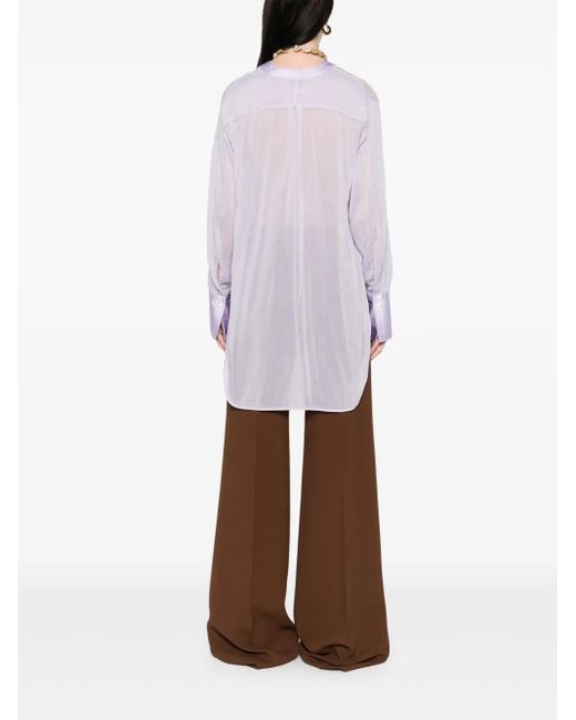 Forte Forte Purple Semi-Transparente Tunika