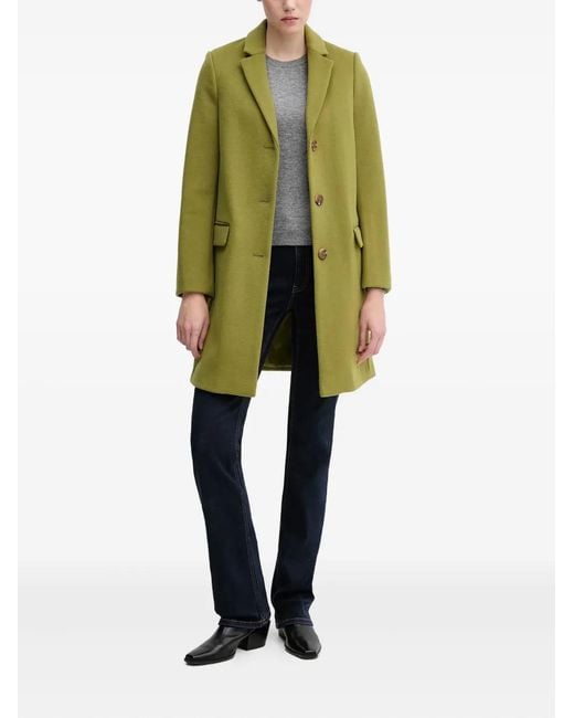 Benetton Green Button Pocket Coat