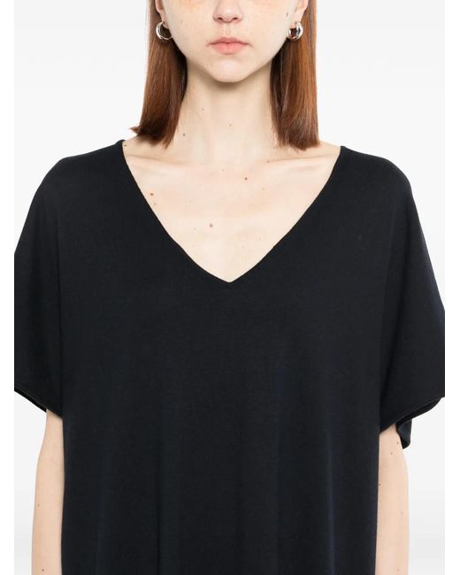 Robe Longue En Jersey N.Peal Cashmere en coloris Black