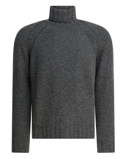 ZEGNA メンズ グレー タートルネック セーター 【公式通販】