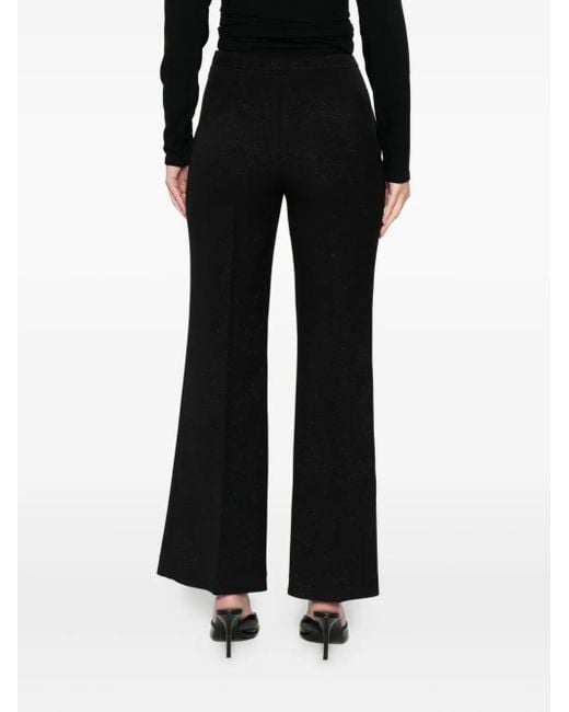 Giambattista Valli Black Pantalon À Coupe Évasée