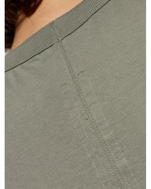 Rick Owens Gray Crew-Neck T-Shirt for men