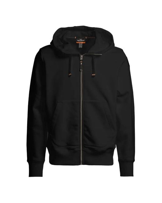 Parajumpers Black Charlie Easy Zip-Up Hoodie for men