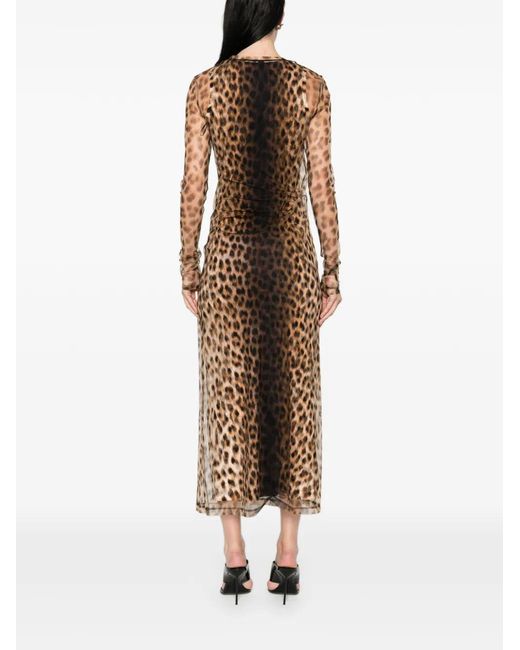Sportmax Natural Animal Print Dress