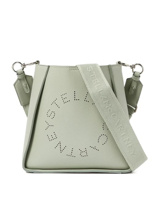Stella McCartney Green Logo-Detail Cross Body Bag