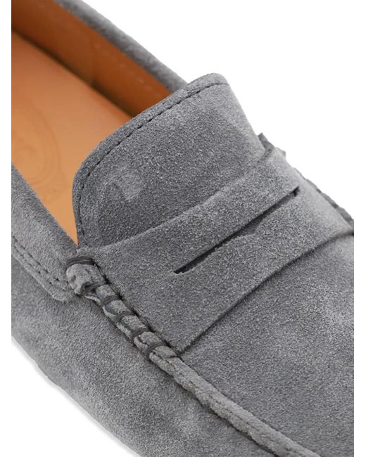 Tod's Suède Loafers in het Gray