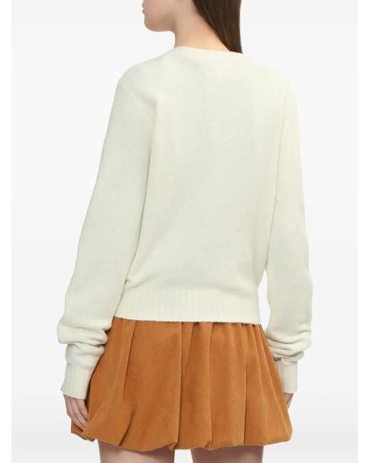 A Bathing Ape White Embroidered Cardigan