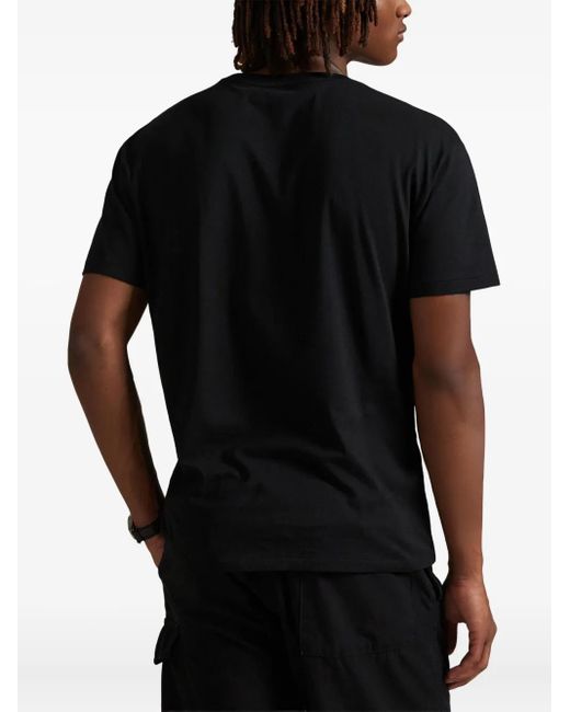 Polo Ralph Lauren Black Logo-Embroidered T-Shirt for men