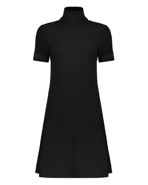 Herno Black Robe Mi-Longue Froncée