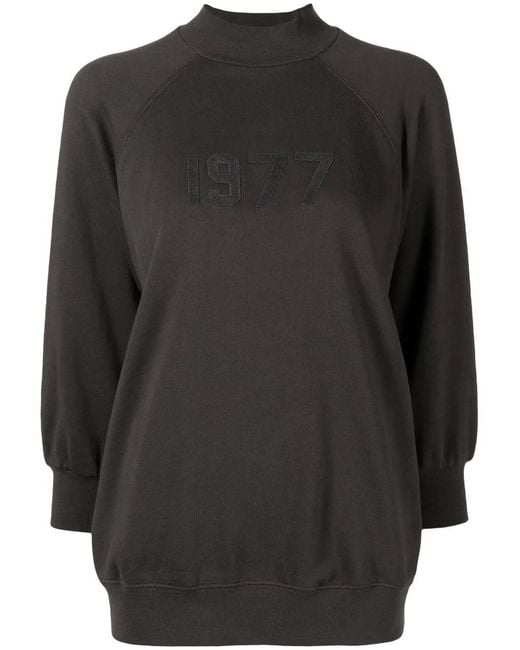 Fear Of God Black 1977-Print Detail Sweatshirt