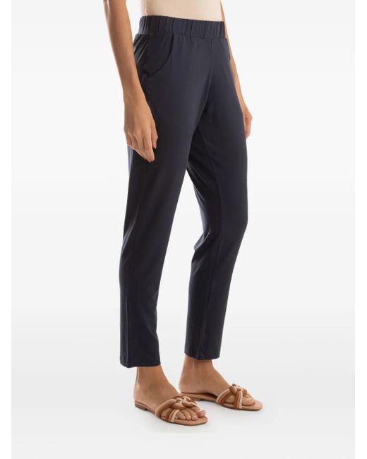 Lygia & Nanny Blue Elasticated-Waistline Pull-On Trousers