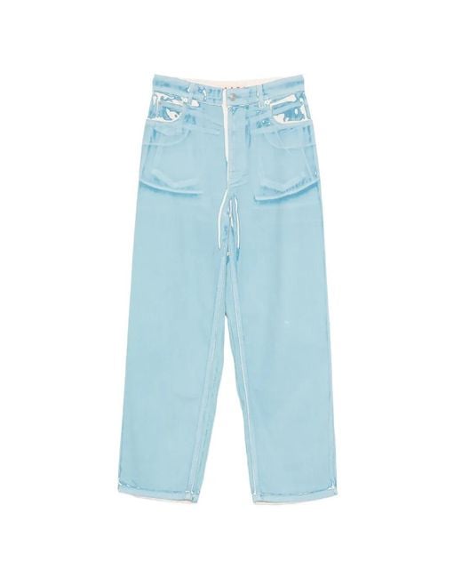 Marni Blue Wide-Leg Jeans