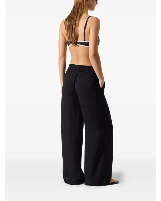 Karl Lagerfeld Black Logo Detail Track Pants