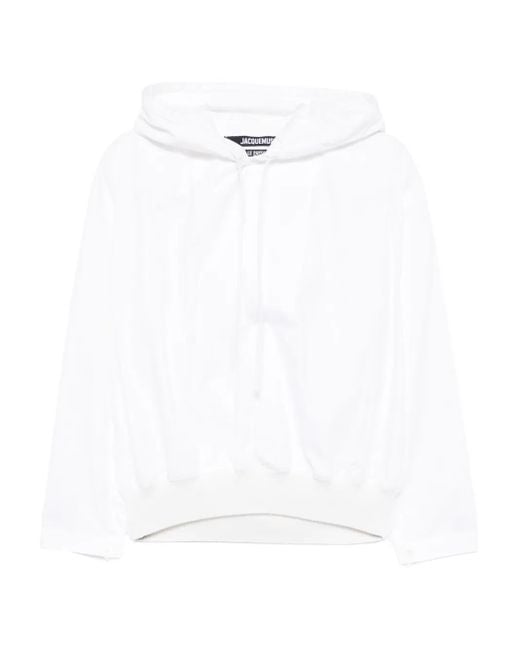 Jacquemus White Haut Trapeze Hoodie
