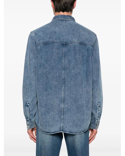 Isabel Marant Blue Tailly Soft Denim Shirt for men