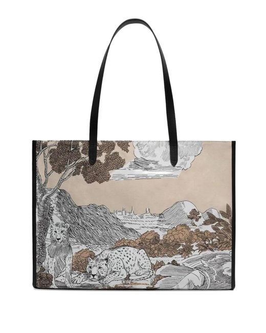 Inoui Edition Gray Printed Shoulder Bag